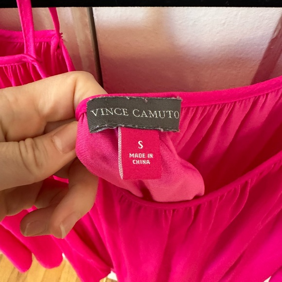 Hot pink off shoulder super soft long sleeve shirt. - Picture 3 of 4